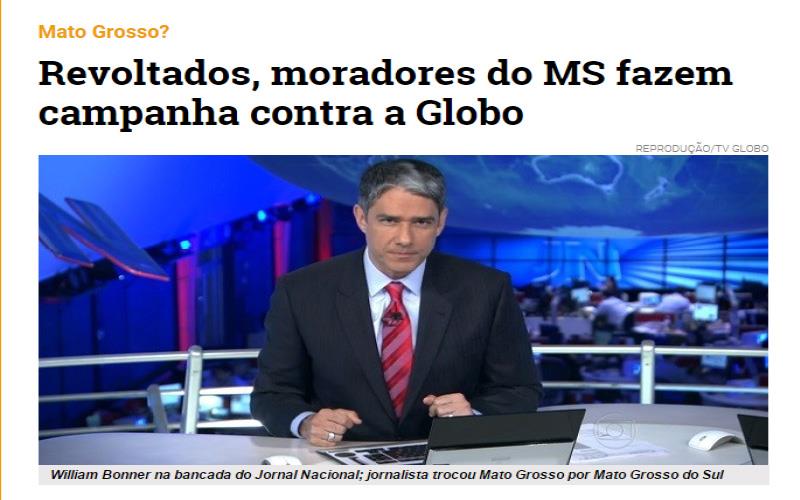 Revoltados, moradores fazem campanha contra a Globo